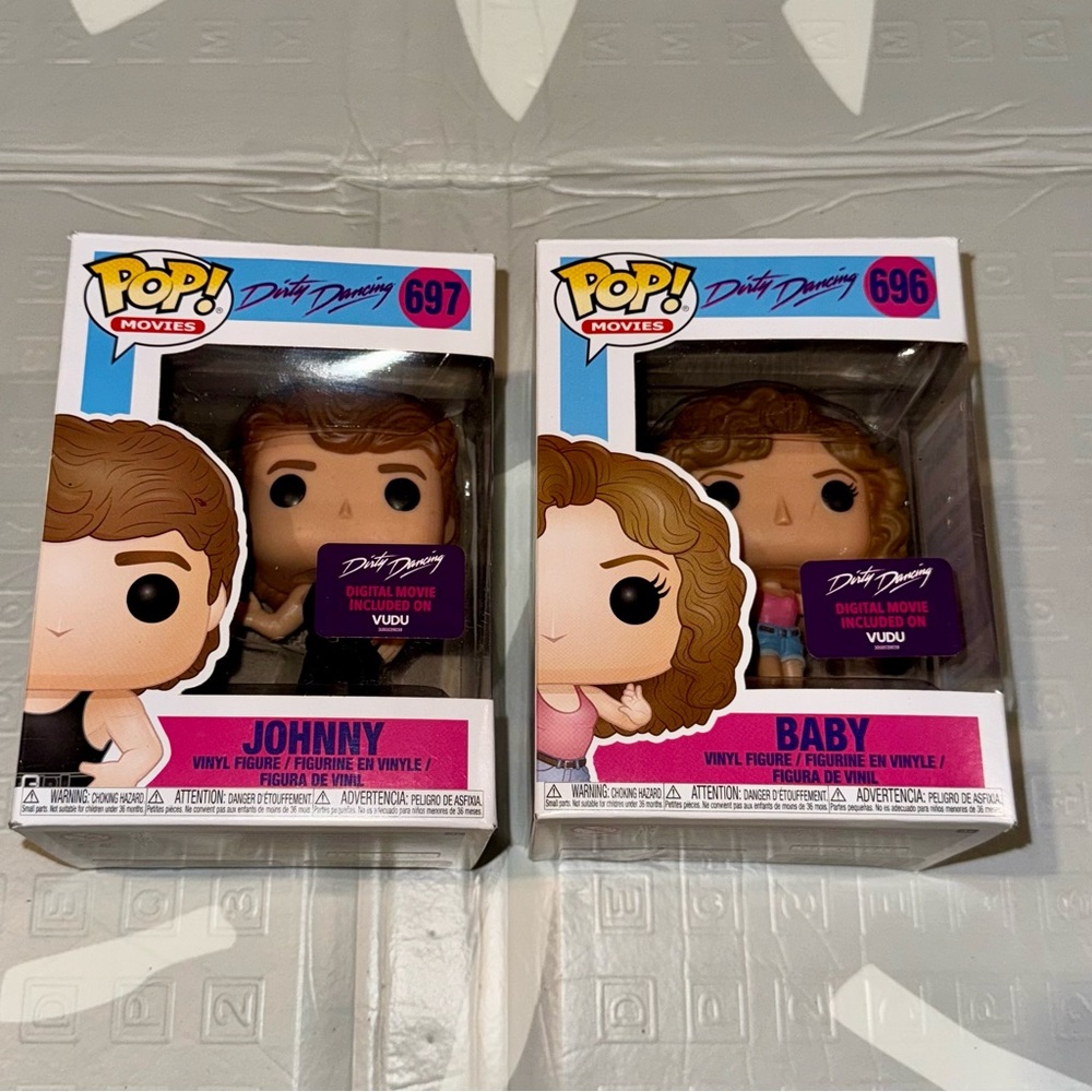 Funko Pop Vinyl! Movies Dirty Dancing Baby #696 And Johnny #697